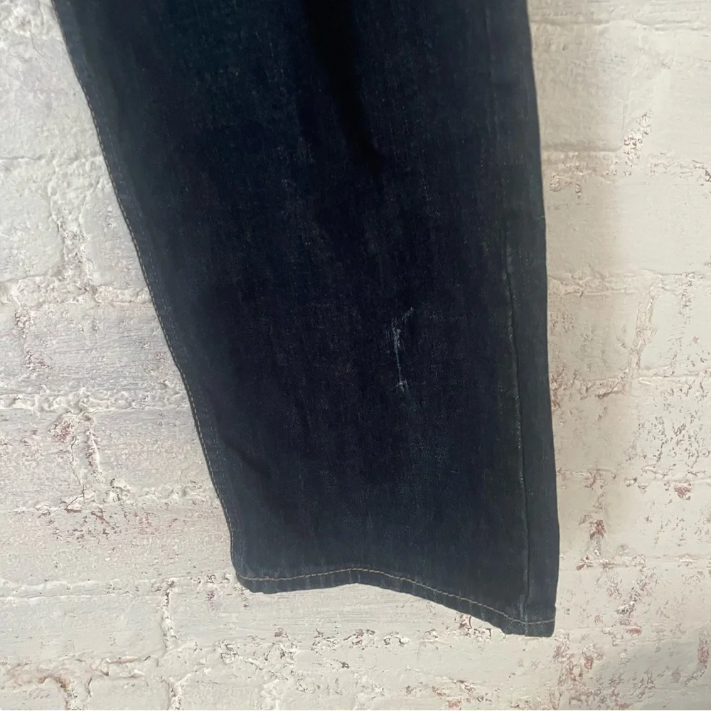 American Eagle Dark Tinted Indigo Relaxed Straight Denim Sz 33x32